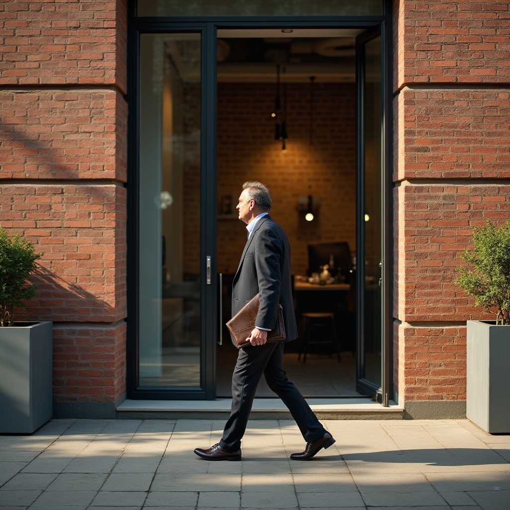 Eingangsbereich eines Bürogebäudes in der Gormannstraße in Berlin